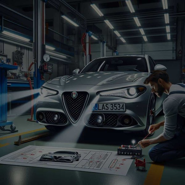 What's the Best Way to Calibrate the Adaptive Front Light System on an Alfa Romeo Giulia?