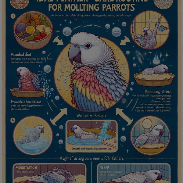 What's the Ideal Feather Care Routine for Molting Parrots?