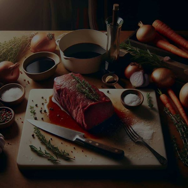 How to Create a Succulent Roast Beef with a Rich Red Wine Gravy?